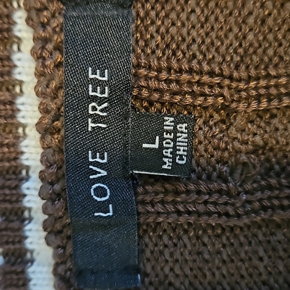 Loe Tree Brown Sweater Vest - Picture 3 of 5